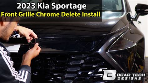 Kia Sportage Front Grille Chrome Delete Installation Youtube