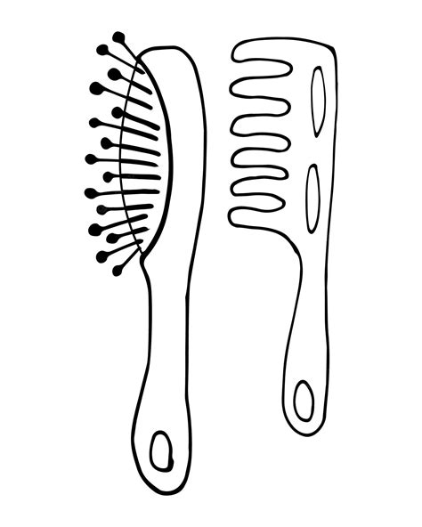 Comb Drawing Image Coloring Nation