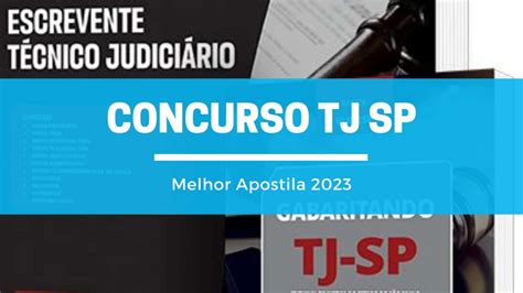 Melhor Apostila TJ SP 2023 Escrevente Blog EnConcursos