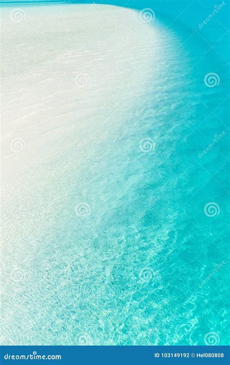 Sandbar in Turquoise South Pacific Ocean Water - Wallpaper Stock Photo ...