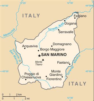 Maps of San Marino - Worldometer