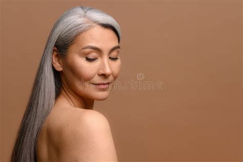 Silver Hair Mature Naked Woman Stock Photos Free Royalty Free Stock