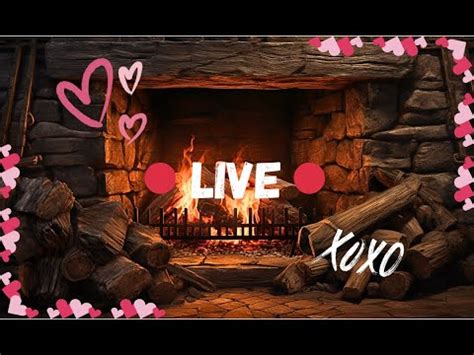 Valentine S Day Fireplace Ambiance Crackling Live Fireplace