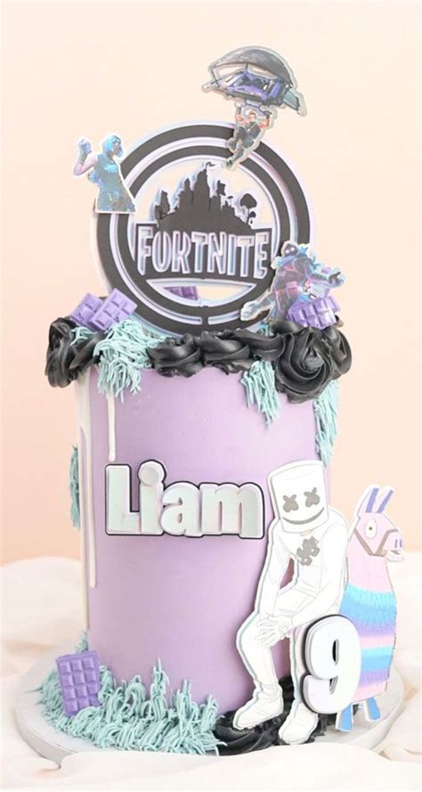 Fortnite Cake Ideas To Inspire You Soft Purple Fortnite Cake En