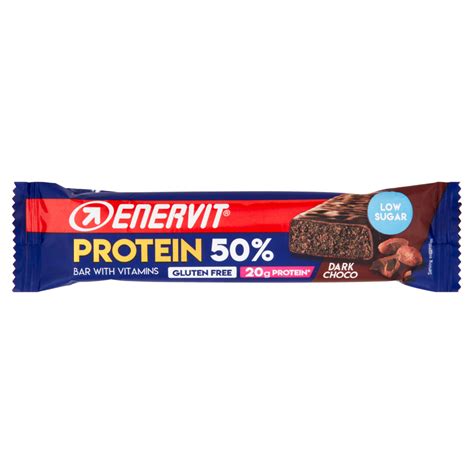 Enervit Protein 50 Bar With Vitamins Dark Choco 40 G Carrefour