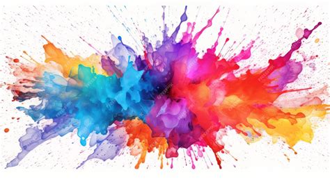 Premium AI Image | Color liquid ink splash abstract background rainbow ...