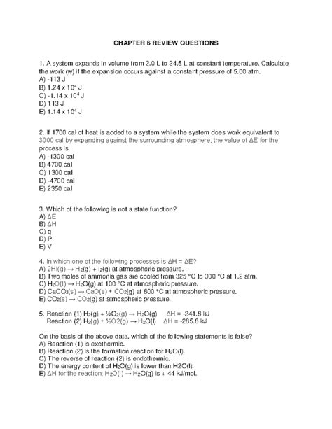 Chapter 6 Review Questions CHAPTER 6 REVIEW QUESTIONS A System