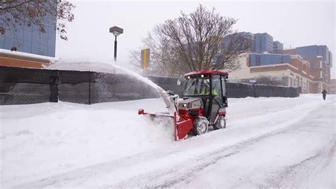 Ventrac Sidewalk Snow Management