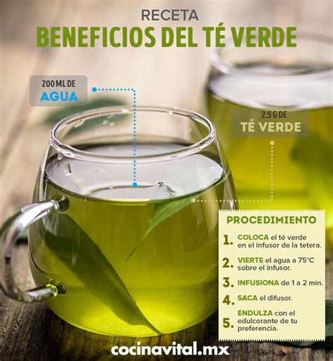 Receta de té verde Cocina Vital Recipe Health and nutrition