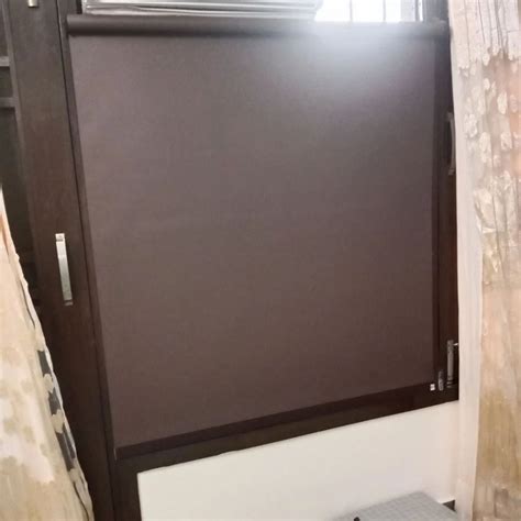 PVC Rectangular Brown Window Roller Blind At Rs 120 Sq Ft In New Delhi