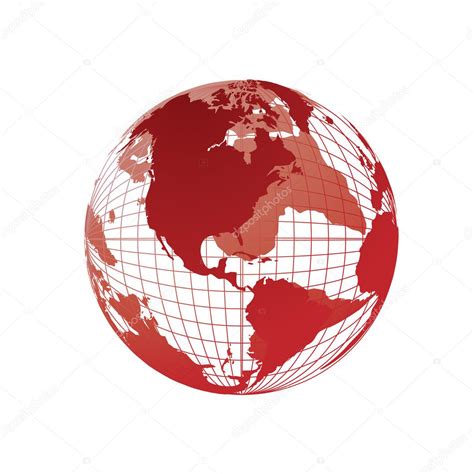 World map, 3D globe Stock Vector Image by ©Kudryashka #3477236