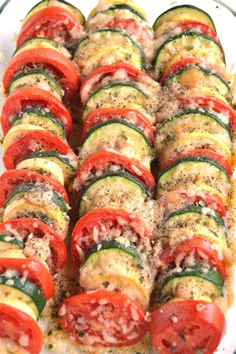 Parmesan Tomato Zucchini Bake