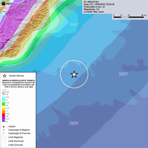 Terremoto Magnitudo Nel Mar Ionio Al Largo Della Calabria