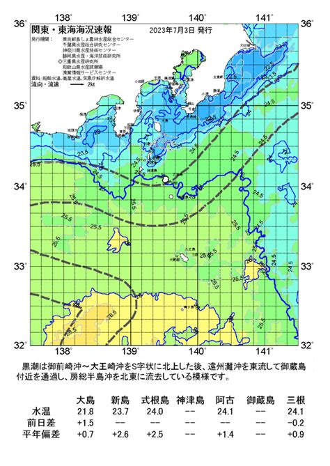 海の天気図2023年7月3日 東京都島しょ農林水産総合センター