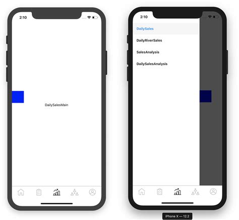 How To Move Tabbar When Drawer Is Open In React Navigation Stack