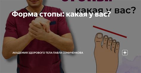 Форма стопы: какая у вас? | Академия здорового тела Павла Семиченкова ...