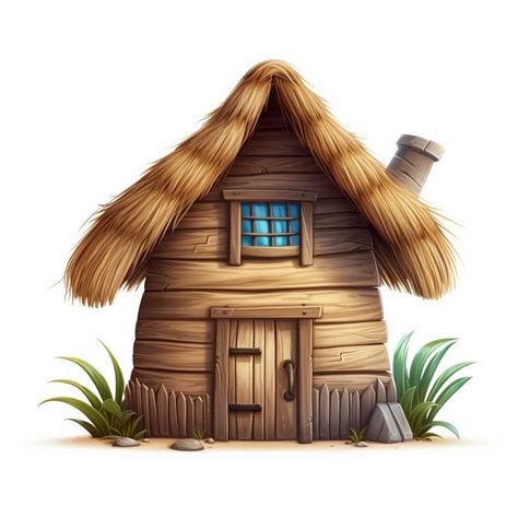 Cartoon Hut On A White Background Hut Cartoon Hut Png Cartoon Home
