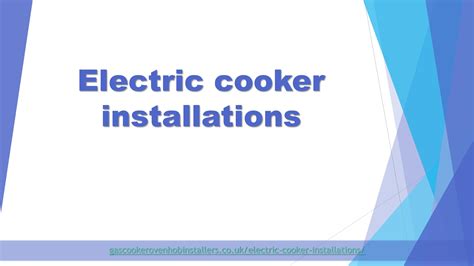 Electric cooker installations London by GasCookerInstallation - Issuu