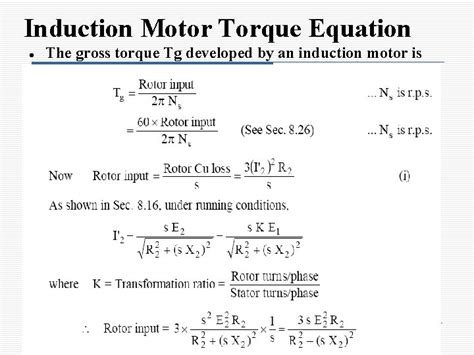 How To Calculate Input Power Of Induction Motor