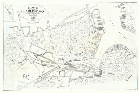 1879 Map of Charlestown Boston Massachusetts - Etsy