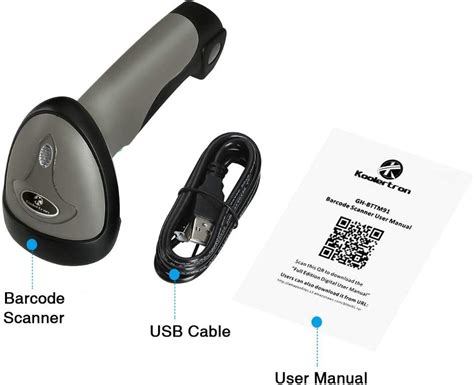 Koolertron Wireless D Barcode Scanner Computers Tech Printers