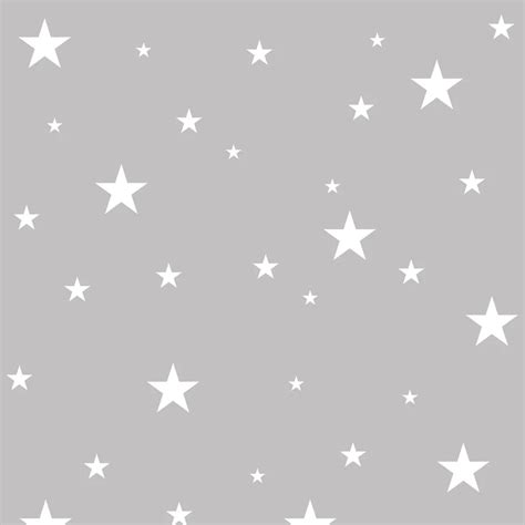 White and grey starry decorative wallpaper (white stars/constellation ...