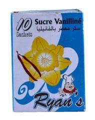 SUCRE VANILLE RYANS 80G 10 SACHETS ADJOVAN