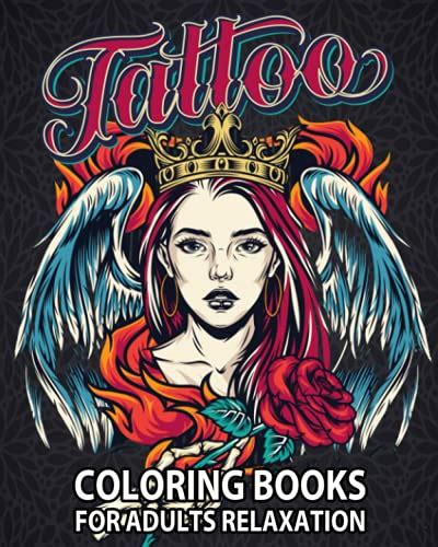 Tattoo Coloring Books For Adults Relaxation Tattoo Adult Coloring Book