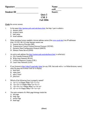 Fillable Online Cseweb Ucsd Quiz2a Doc Cseweb Ucsd Fax Email Print