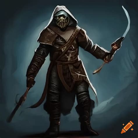 A Masked Human Rogue In Dungeons And Dragons On Craiyon