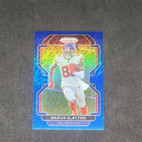 2021 Panini Prizm Blue Shimmer Prizm 228 Darius Slayton 25 For Sale