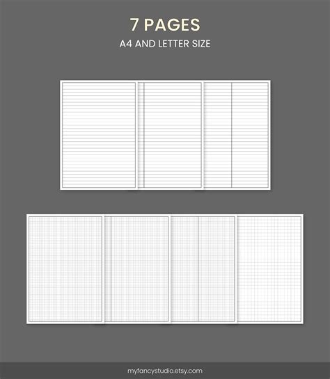 Student Note Taking Template Printable Bundle A4 LETTER - Etsy