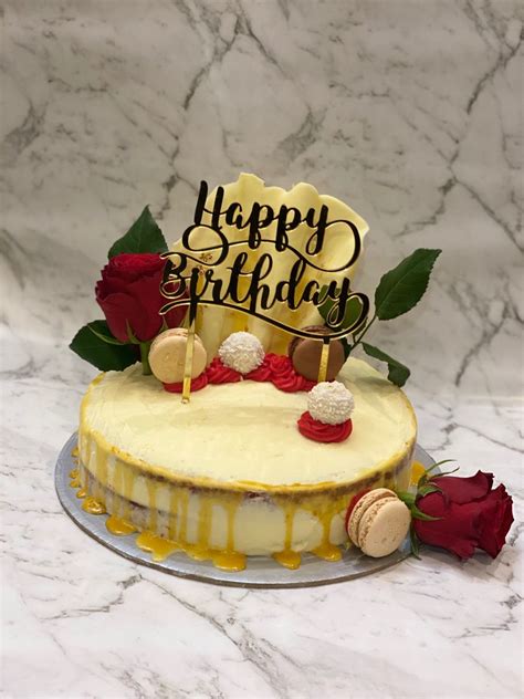 Semi Naked Red Velvet Cake With Gold Drip