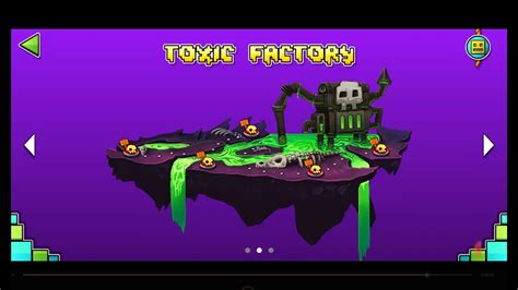 Geometry Dash World - Toxic Factory (All levels) - YouTube