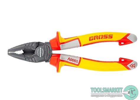 Плоскогубцы комбинированные, диэлектрические трехкомпонентные рукоятки ...