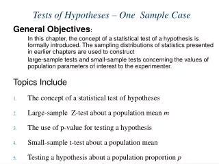 Ppt Tests Of Hypotheses For A Single Sample Powerpoint Presentation