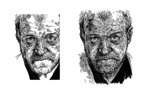 Selected Ink Portraits On Behance