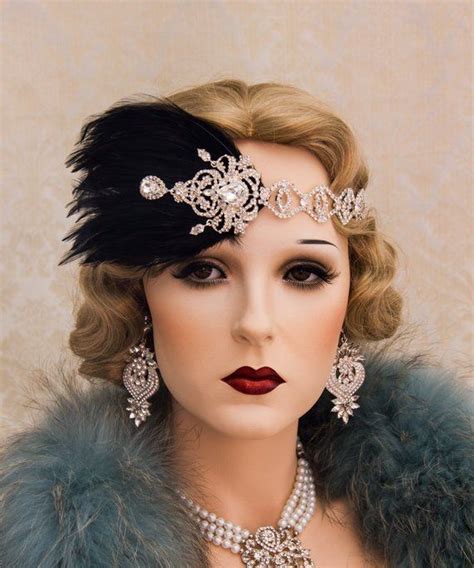 1920s Flapper Hairstyles With Headbands