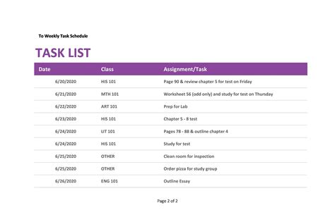 28 Free Weekly Schedule Templates [Excel, Word] - TemplateArchive