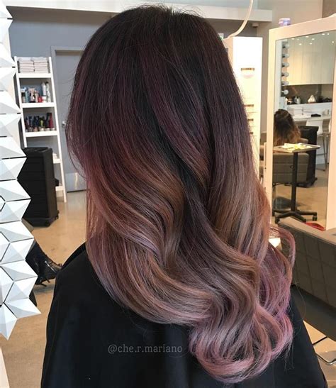 20 Exemplos Lindos De Balayage Em Ouro Rosa Cor