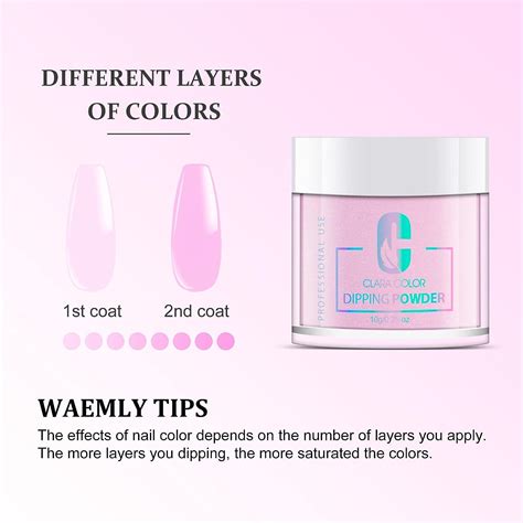 Dip Powder Nail Kit Starter Color Nude Glitter Set For French Manicure DIY Salon Art