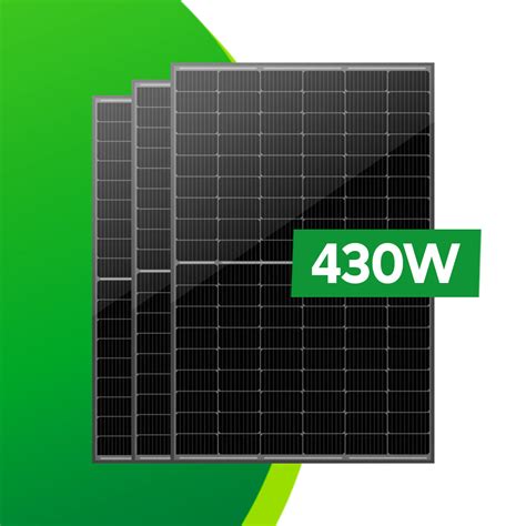 ISO Approved Half Cell 430W Mono Solar Panel China All Black Solar