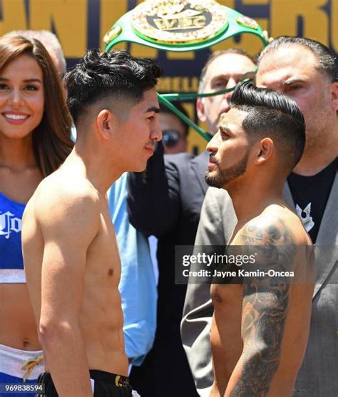 61 Leo Santa Cruz V Abner Mares Weigh In Photos And High Res Pictures