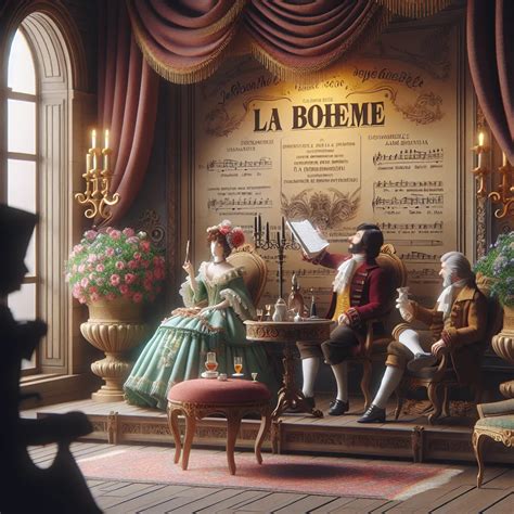 La Bohème ópera Argumento