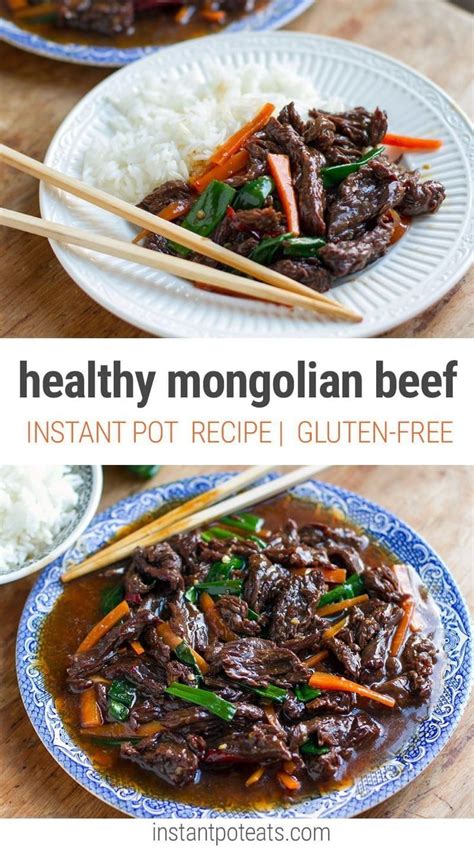 Healthy Instant Pot Mongolian Beef Recipe