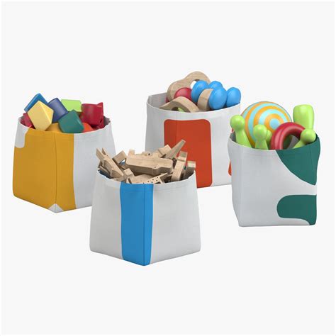 Toy Storage Bins 3D Model $19 - .max .fbx .obj - Free3D