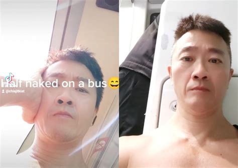 Netizens Slam Man Who Posts Half Naked Shots On Bus Train The New Paper