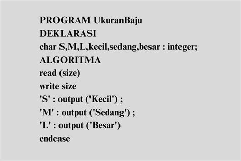 Contoh Contoh Algoritma Pseudocode Dalam Kehidupan Sehari Hari Lengkap