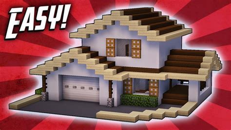 Minecraft How To Build A Suburban House Tutorial Rizzial