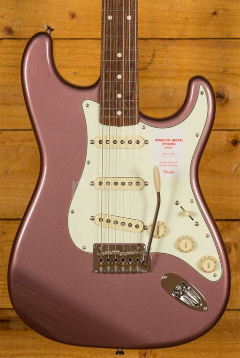 Fender FSR MIJ Traditional 60s Strat Rosewood Burgundy Mist Peach Guitars